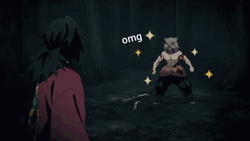 Inosuke Call Giyuu Perfect GIF