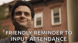 Input Attendance Penn Badgley Waving GIF