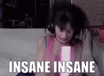 Insane Girl Shaking GIF