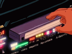 Inserting Vhs Tape Animation GIF