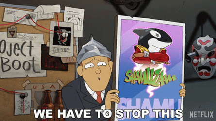Inside Job Brett Hand Poster GIF