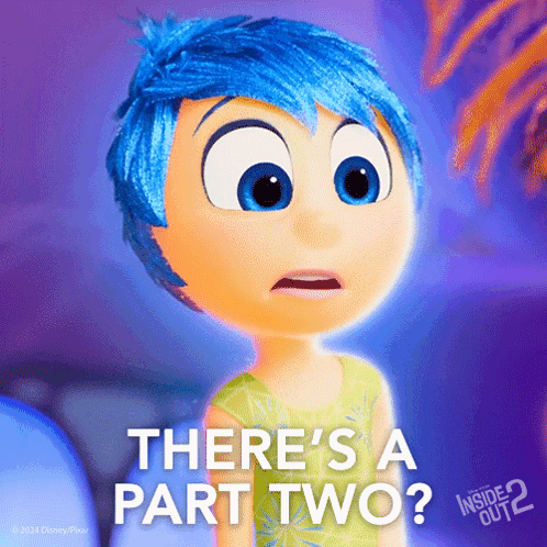 Inside Out 2 Poster Joy Blue Hair GIF