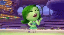 Inside Out Disgust Keep Pushing Machine GIF