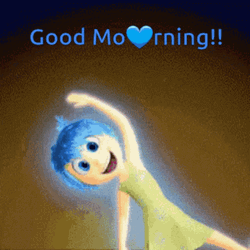 Inside Out Joy Disney Good Morning GIF