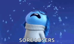 Inside Out Sadness Crying Sore Loser GIF