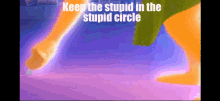 Inside Out Sadness Draw Chalk Circle Stupid People GIF