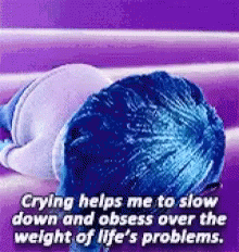 Inside Out Sadness Super Tired GIF
