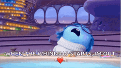 Inside Out Sadness Whining GIF