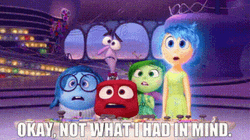 Inside Out Worried Faces Reaction GIF