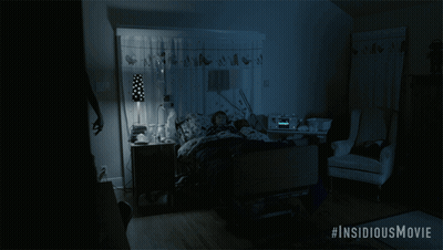 Insidious Movie Poster Silhouette In Bed GIF
