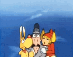 Inspector Gadget Falling From The Sky GIF