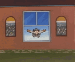Inspector Gadget Window Flying GIF