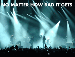 Inspirational Advice Don't Give Up Concert GIF