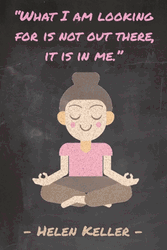 Inspirational Words Hellen Keller Yoga GIF
