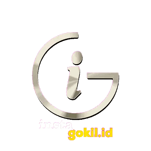 Insta Gokil.id Logo With Gold I Sticker