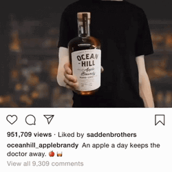 Instagram Brandy Alcohol Bottle GIF