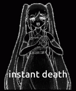 Instant Death Anime Girl Sketch GIF