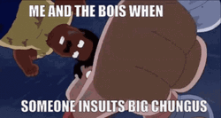Insult Big Chungus And Get Stomped GIF