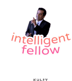 Intelligent Fellow Sticker Sticker GIF