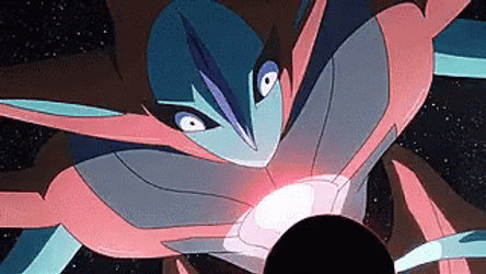 Intense Battle Of Rayquaza And Deoxys GIF