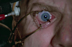 Intense Clockwork Orange Eye Scene GIF