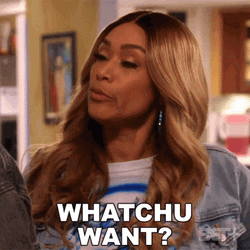 Intense Denise What Do You Want GIF