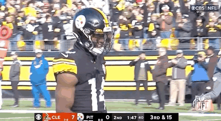 Intense Football Battle George Pickens GIF
