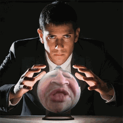Intense Guy Crystal Ball Orbiting GIF