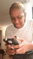 Intense Lady Frantic Texting GIF