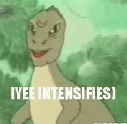 Intensifies Barney Meme GIF