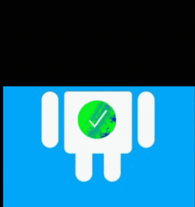 Interactive Galaxy Android With Green Check Mark GIF