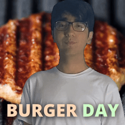 International Burger Day Poster With Penguin And Hamburger GIF