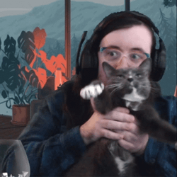 International Cat Day Man Making Pet Dance GIF