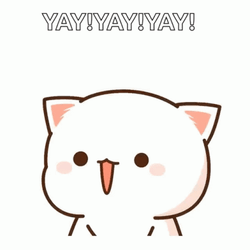 International Cat Day Peach Jumping GIF