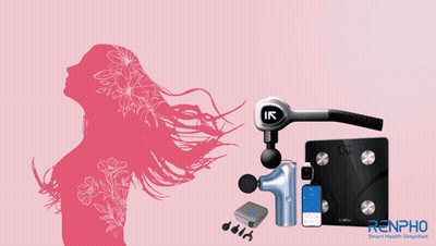 International Women's Day Poster Silhouette With Flowers And Butterflies GIF