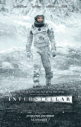 Interstellar Animated Snow Poster GIF