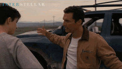 Interstellar Cooper Hugs Son Goodbye GIF