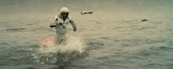Interstellar TARS Carries Amelia Brand GIF