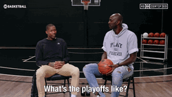 Interviewing Kevin Garnett GIF