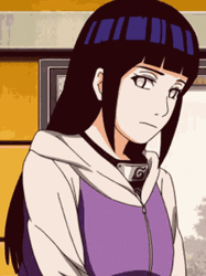 Intimidated Hinata Hyuga  GIF