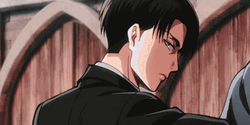 Intimidating Soldier Levi Ackerman GIF