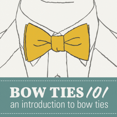 Introduction To Bow Ties With Drawing GIF