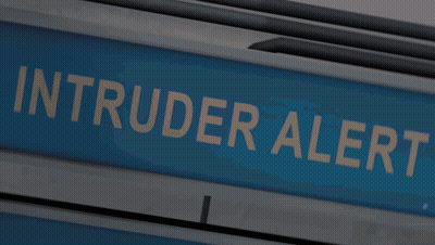 Intruder Alert Sign GIF