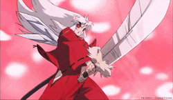 Inuyasha Fighting Demon Slayer GIF