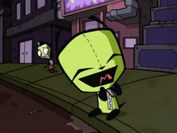 Invader Zim Happy GIR GIF