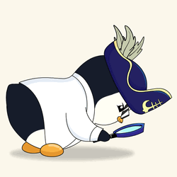 Investigate Pudgy Penguin Hand Lens GIF