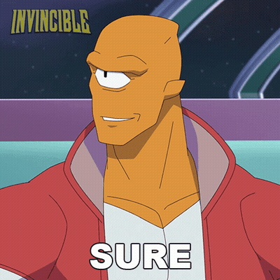Invincible Cartoon Character Smiling Saying Sure GIF