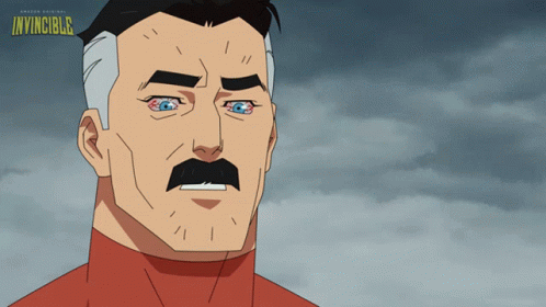 Invincible Cartoon Man With Mustache GIF
