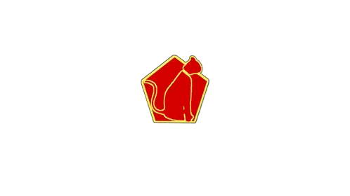 Invisible Logo With Pentagon Sticker
