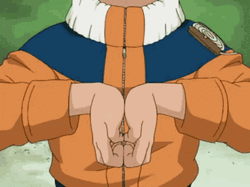 Invocation Naruto Hand Signs GIF